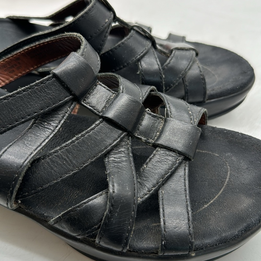 Eastland Black Strappy Slip On Sandals Size 10 BSN5069E - Picture 10 of 10